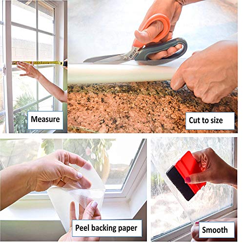 d-c-fix Window Privacy Film Perl Self-Adhesive Two Way Day and Night Decorative Vinyl Covering for Bathroom, Office, Home & Glass Door - Decal Sticker 17.7" x 78.7" - Thumbnail 6