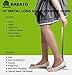 Babatoz Long Metal Shoe Horn -18 Inches Long Handled Stainless Steel Shoehorn