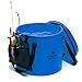 Collapsible Bucket for Camping, Travel and Gardening - Portable Folding Wash Basin Water Container Pail, with Lid and Handy Tool Mesh Pocket - by The Friendly Swede (Blue, 16L (4.23 gal))