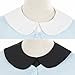 ANZERMIX Women's Detachable Half Shirt Blouse Fake Collar 2 Pack (Turndown Collar)