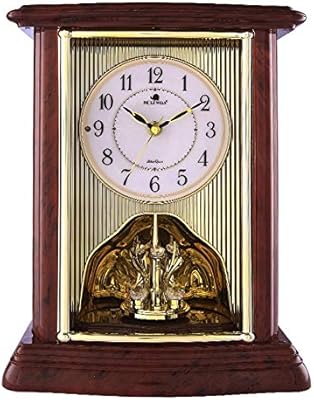 Vintage Music Mantle Clock Hourly Music Report Time Battery Power