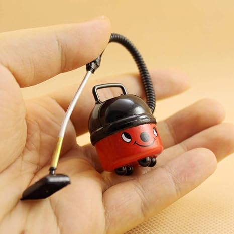 FidgetGear Cute Simulate Wooden Vacuum Cleaner Toy for 1:12 Doll House Random Color
