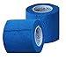 Vet Wrap Rap Tape (Blue) (Single) (2 Inch x 15 feet) Self Adhesive Adherent Adhering Cohesive Flex Self Stick Bandage Grip Roll Dog Cat Pet Horse