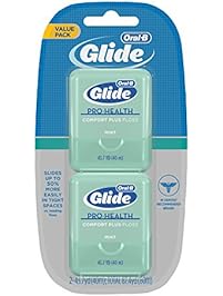 Oral-B Glide Pro-Health Comfort Plus Mint Flavor Floss, 43-7yd (40m), 2 count