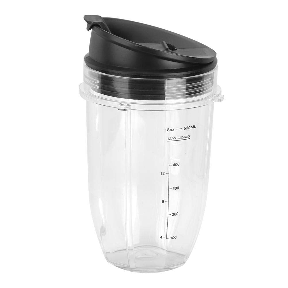 18 oz, 24 oz, 32 oz Spare Parts, Replacement Cup + Lid Part Set for 900W 1000W Mixer Reusable Packaging(3#)