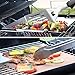BBQ Grill Tool Set- 4 Pieces Professional Extra Thick Stainless Steel Spatula, Fork, Basting Brush & Tongs With Elongated Heat-resistant Handles. Gift Box Package. Best For Outdoor Grilling, Cooking,