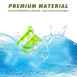 Qsrkan 40Pcs Mini Pop Push it Fidget Keychain
