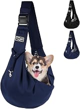 Adiwo Dog Carrier Bag Sling Small Medium Dogs Cats Adjustable Shoulders view 9