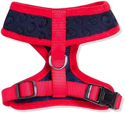 Dog Harness - Pink or Blue Cute Adjustable Dog Leash, Fits Small and Medium Dogs. No Pull &amp; No Choke Soft Padded Dog Harness.Perfect for Walking and Jogging With Your Pet. RUNS SMALL
