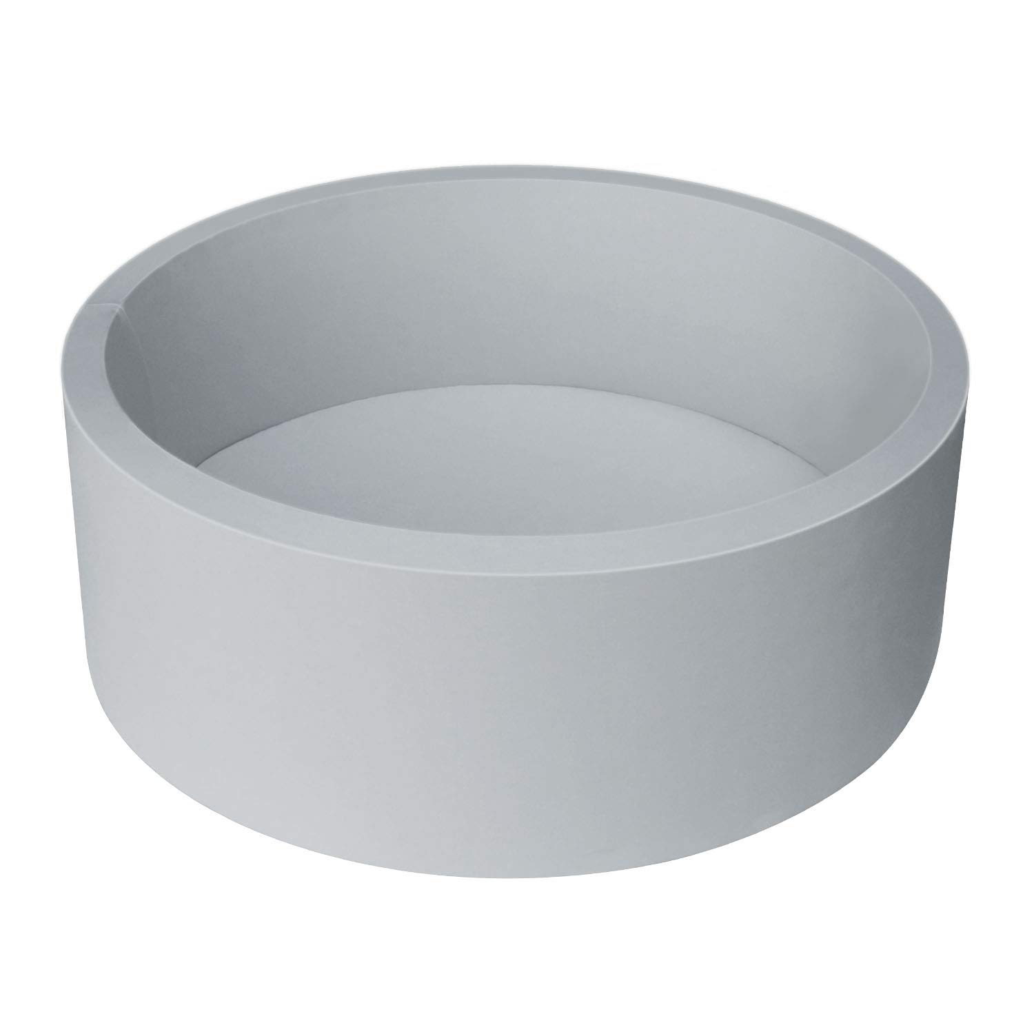 TRENDBOX Detachable Memory Foam Ball Pit for Baby Toddler Soft Round Ball Pool - Grey