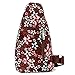 Chrysansmile Sling Bag for Women Men Nylon Crossbody Bags Fanny Packs Flower Print Small Backpack for Travel Hiking