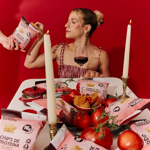 Irreal Snacks, Snack Proteico Salgado, Sabor Tomate Seco, 40g, Feito com Batata Doce, Caseinato de Cálcio e Proteína de Arroz