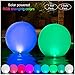 HAPIKAY Solar Floating Pool Lights - 14 Inch Inflatable and Waterproof LED Color Changing Light Orbs- Floats or Hang in Pool, Garden, Backyard, Patio, Party (1, English)
