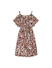 Vestido de verano para mujer, con hombros descubiertos, estilo casual, con tirantes de espagueti