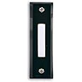 Heath Zenith SL-664-02 Wired Push Button, Black Finish with White Center Button