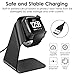 KIMILAR Charger Dock Compatible with Fitbit Versa/Fitbit Versa Lite [Not for Versa 2], Premium Aluminum Charger Cradle Charging Station Holder with 4.2ft USB Stand Cord (Not for Versa 2), Black