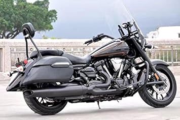 harley fatboy with hard bags