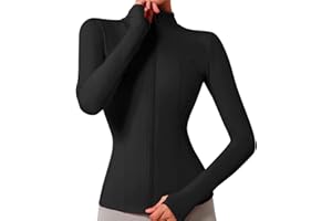 VUTRU Women's Workout Yoga Jacket Lightweight Slim Fit Athletic Jacket Full Zip Running Track Jacket