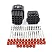 EMeskymall 2 Set 16 Pin Way Black Car Auto Motorcycle Waterproof Electrical Wire Connector Plug Fit 2.2mm Terminals Wire