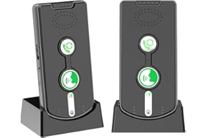 SMARTTAIL 2 Way Intercoms Wireless for Home Office,Portable Room to Room Long Range Intercom System with Charging Base,30 Days Long Standby Time 5 Level Volume Adjustment, Expand to 5 Intercoms (2025 Upgraded)