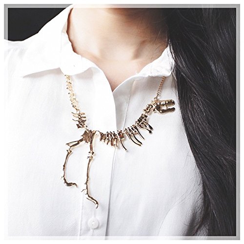 Jane Stone Dinosaur Vintage Necklace Short Collar Fashion Costume Jewelry for Women Teens Clothing, Shoes & Jewelry, Novelty & More, Jewelry, Necklaces & Pendants