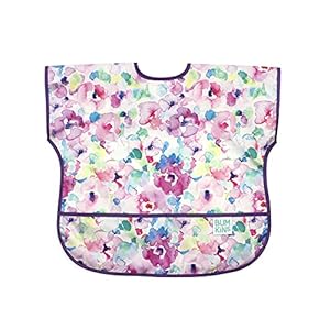 Bumkins Bibs, Baby and Toddler Bibs, Bibs for Girls and Boys, Large for 1-3 Years, Short Sleeve Waterproof Bib for Kids