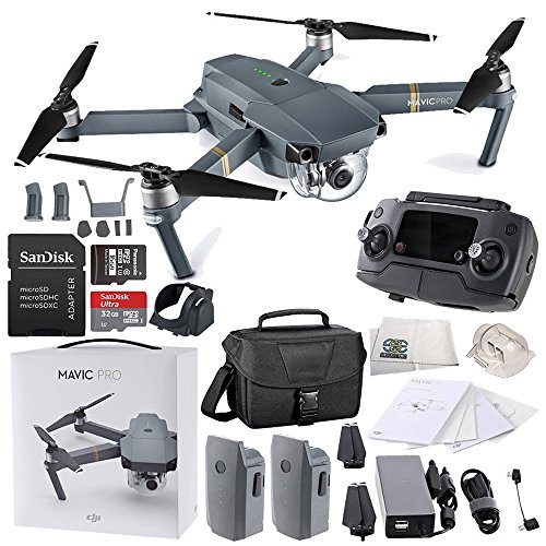 DJI Mavic Pro Collapsible Quadcopter Travel Bag Essential Bundle