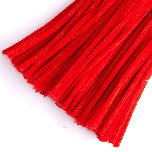 Bulk Buy of Red Chenille Pipe Cleaners | 350 Stems