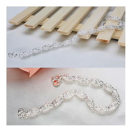 Aland-Womens-925-Sterling-Silver-Hollow-Chain-Bracelet-Charm-Wrist-Bangle-Clasp-Gift Aland-Womens-925-Sterling-Silver-Hollow-Chain-Bracelet-Charm-Wrist-Bangle-Clasp-Gift