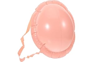 PACKOVE Inflatable Fake Belly with Adjustable Strap Lightweight Artificial Pregnancy Bump for Halloween Cosplay Party Prop