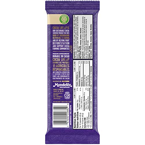 Cadbury Dairy Milk Chocolate Toffee, 100g/3.5oz Bar, (Imported from