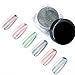 Ultra Smooth Holographic Nail Powder Rainbow Effect Laser Manicure Glitter Pigment Nail polish;1g;2 Sponge Kits;Top Grade Quality