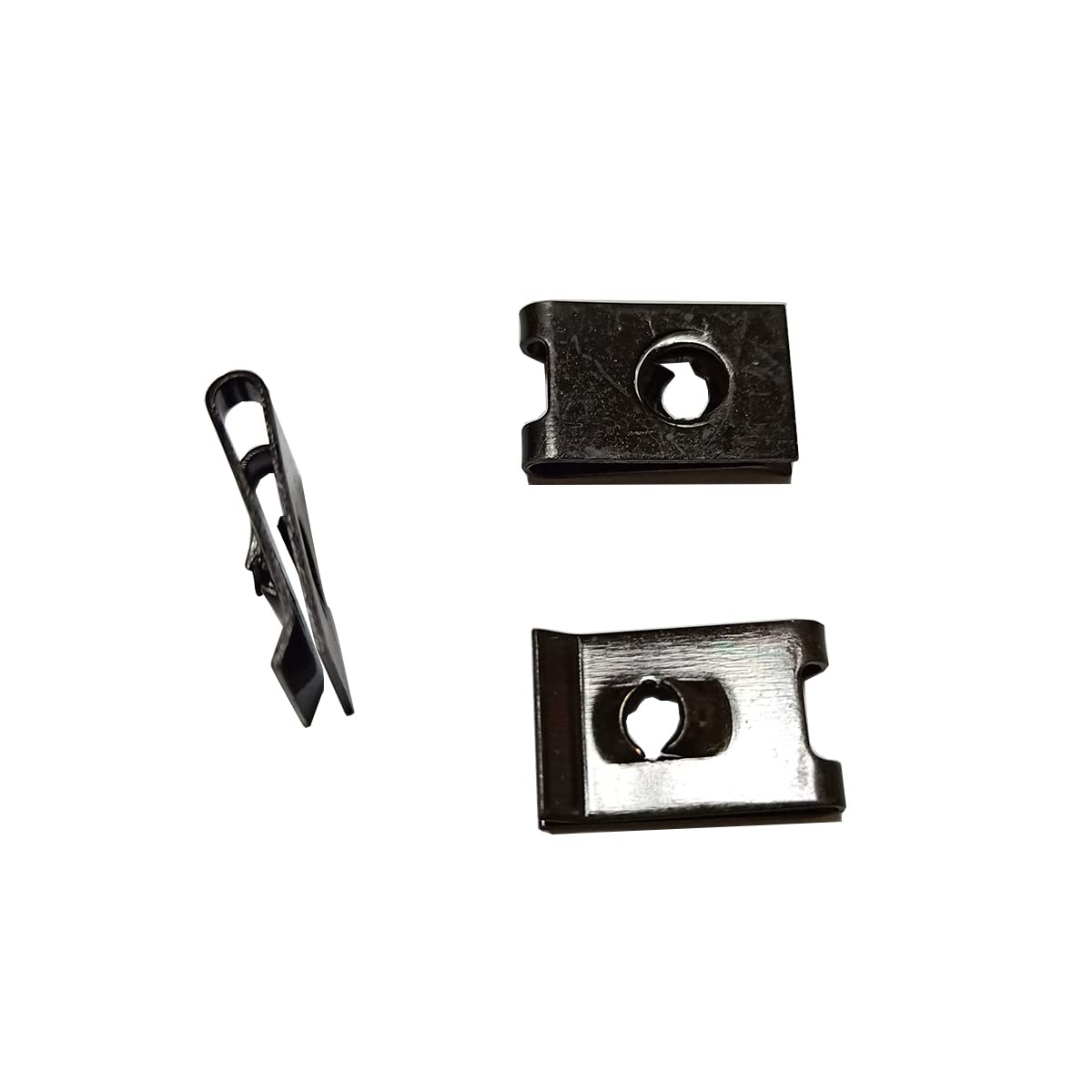 Photo 1 of Zhoushi World #10 U -Style Clip-On Nut, U-Type Fasteners (25), Black