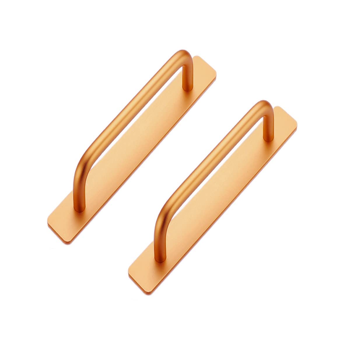 CcHhyyt Self-Stick Instant Kitchen Cabinet Bathroom Drawer Closet Door Handle Pulls 2pcs/Set (138 mm, Gold)