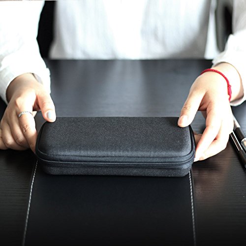 X-DRAGON External Battery Case Pouch bag (Inner Size: 18 x 8 x 2.5cm) Weatherproof Universal Travel Hard Case for Anker Ravpower External Batttery Charger, Smartphone, iphone, Samsung, and other