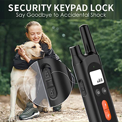 NVK Dog Training Collar 2 Receiver Rechargeable Collars for Dogs with