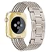 For Apple Watch Band 42mm 38mm,Oitom New fashion Stainless steel Replacement Wristband Straps with Plated TPU Protective Bumper Case for Apple Watch Series 3,Series 1,Series 2,Apple Watch Edition