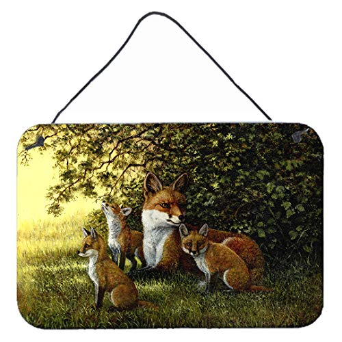 Caroline's Treasures BDBA0382DS812 Foxes Resitng Under The Tree Wall or Door Ha…