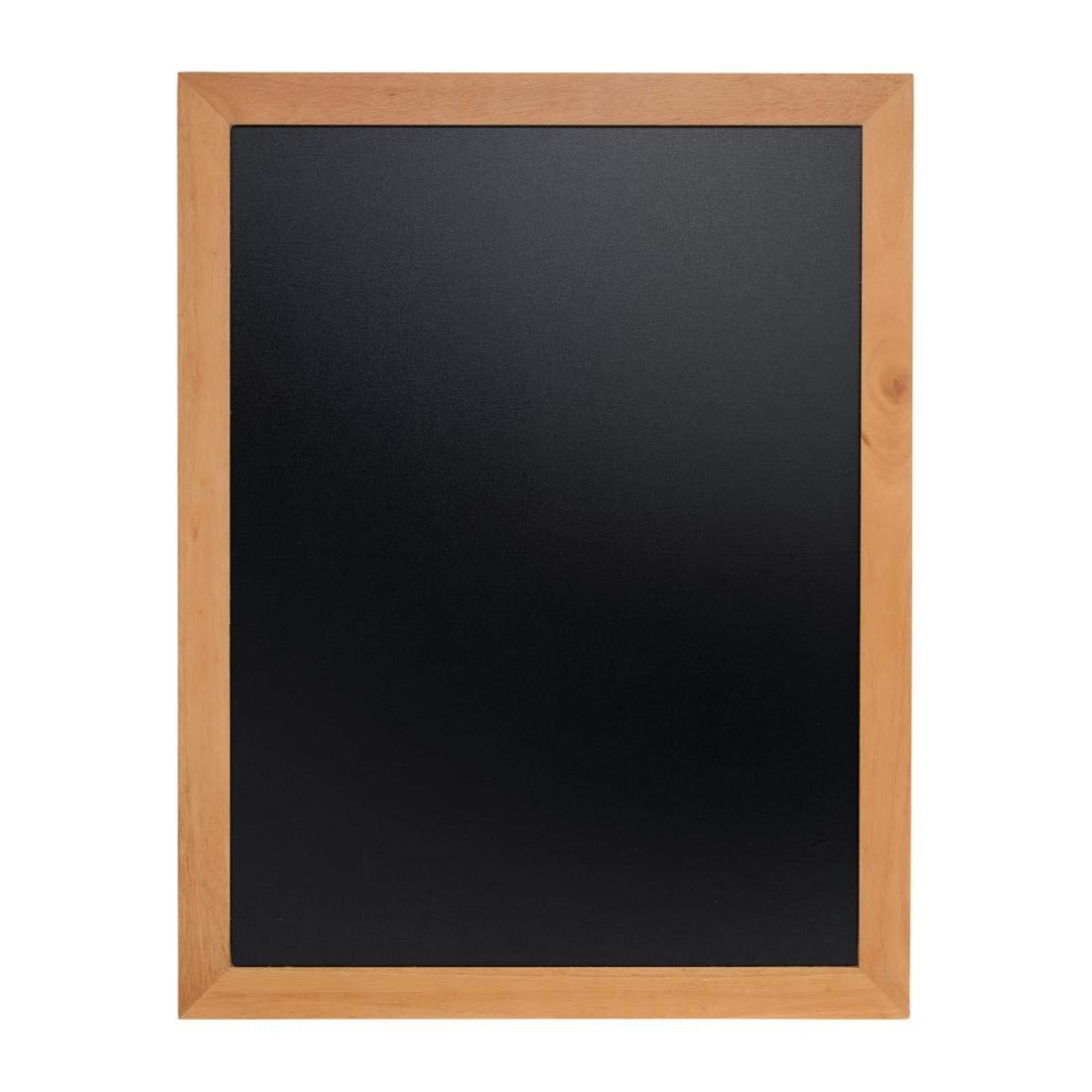Securit WBU-TE-70 70 x 90cm Lacquered Finish Wall Chalk Board - Teak โ image 1