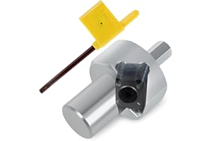 LYIYEYAN Woodworking Chamfer Reamer Tool, Stainless Steel Bench Dog Hole Chamfer Reamer Tool, 9mm Hex Shank Dog Holes Chamfer Reamer Tool Polished Finish with Alloy Blade for Standard Electric Drills (20mm)