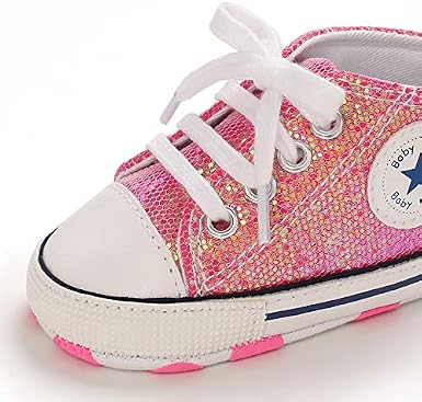 Carolilly Neonato Scarpine Primi Passi Sneaker Bambini Bambina Scarpe  Antiscivolo con Pailettes 0-18 mesi Scarpe urban-earth.co.uk