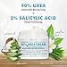Urea Cream 40% Plus Salicylic Acid 4.6 Oz, Callus Remover Hand Cream Foot Cream For Dry Cracked Feet, Hands, Heels, Elbows, Nails, Knees, Intensive Moisturizes & Softens Skin, Exfoliates Dead Skinthumb 1
