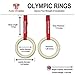 Fury Fitness Olympic Rings - Gymnastics and Crossfit - Made of Real High-Grade Wood - Use These Rings for Home or Gym Exercise Workouts