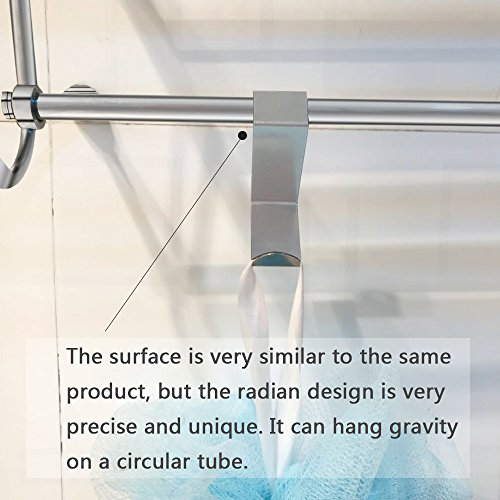 Towel Coat Rack Hats - Free Moving Adjustable Stainless Steel Hooks For Towels,Hats,Hand Bags,Kitchen,Bedroom,Drawer Saving Storage Space.(3 Pack)