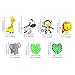 Jiahai 19pcs Jungle Animals Leaves Banner Home Decoration for Woodland Garland Forest Theme Birthday Festival Party