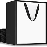 EUSOAR Paper Gift Bags, 20pcs 9.8"x5.1"x12.6"Kraft Shopping Wrap Bags with Handles Bulk, Retail Shopping Wrapping Paper Bags for Business, Craft Grocery, Wedding Birthday Party Thank You Treat Favor