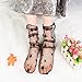 lifevv Women's 5 Pairs Black Lace Mesh Loose Short Ankle Socks
