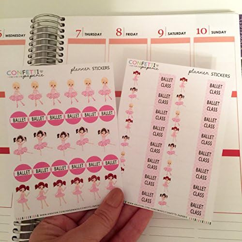 Mini Ballet, Ballerina, Planner Stickers, Erin Condren Stickers, Life Planner Stickers, Planner Accessory