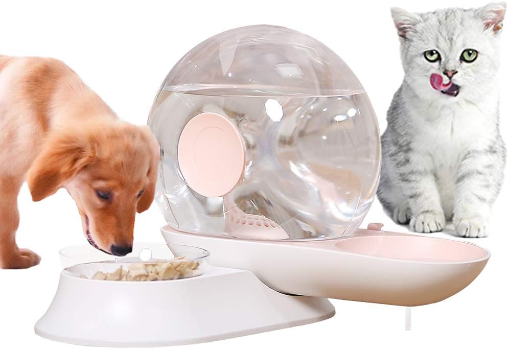 double automatic cat feeder