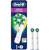 Oral-B CrossAction Electric Toothbrush Replacement Brush Heads Refill, 2ct (Packaging may vary)